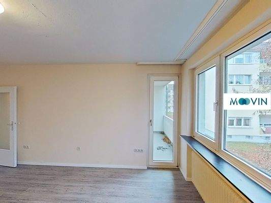 Ansicht II: Wohn- und Esszimmer