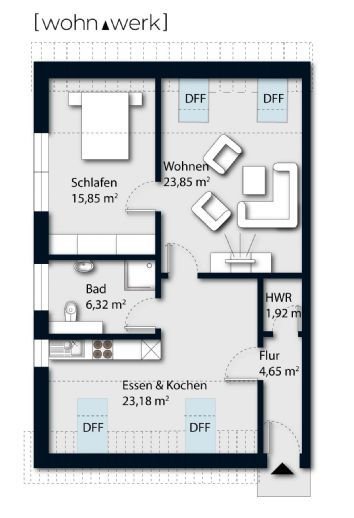 Wohnung in Doppelhaushälfte mit Ausbaureserve sucht neuen Eigentümer