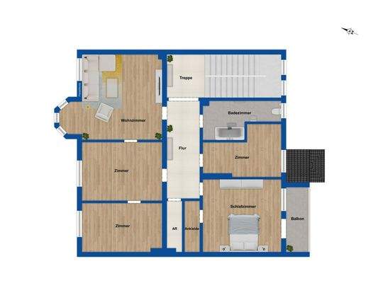 Grundriss Obergeschoss