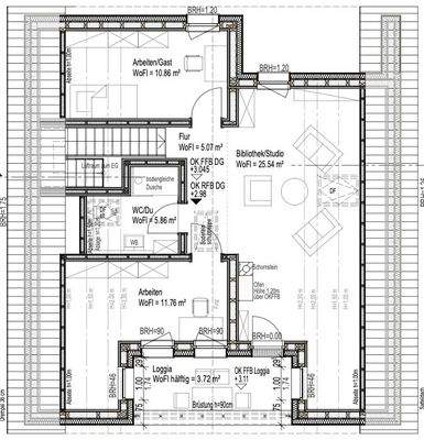 Grundriss Dachgeschoss