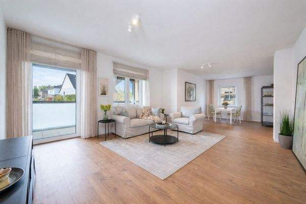 So könnte der Wohn/Essbereich aussehen