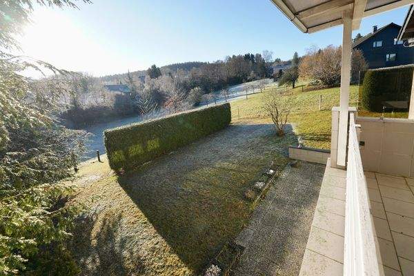 Herrlicher Ausblick vom Balkon