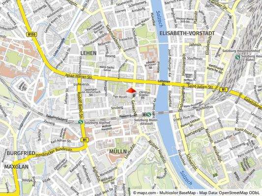 Geolyzer Kartenausschnitt