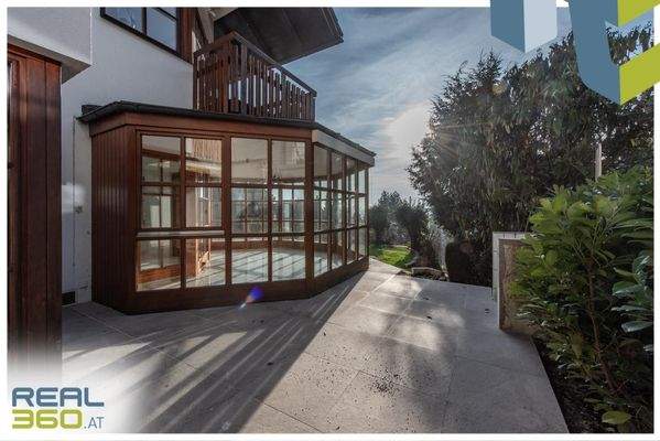 Wintergarten, Außendusche, Terrasse