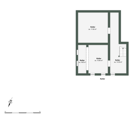 Grundriss Teilkeller