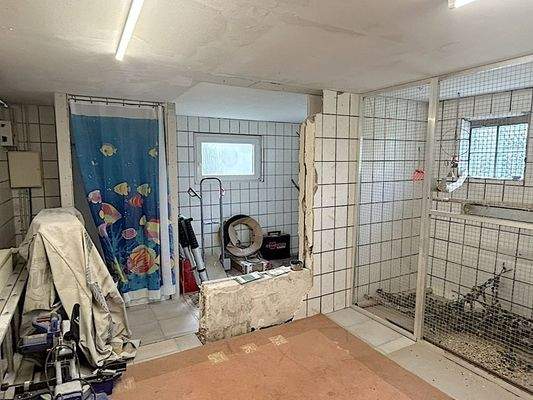 Möglichkeit für Dusche in Verbindung mit Sauna