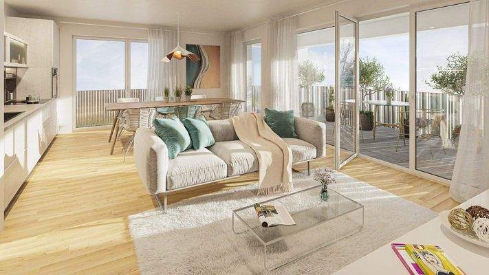 Wohnbeispiel Innenraumvisualisierung