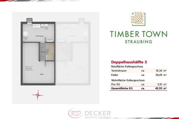 Grundriss KG - DHH 3