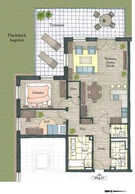 Whg 01 3 Zi. Varianbte