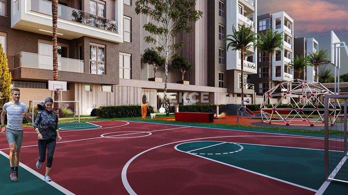 Flats for Sale in a Project with a Pool in Çankaya Antalya