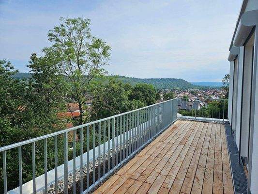 Herrliche Dachterrasse mit Talblick