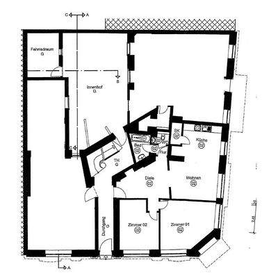 Grundriss original Wohnung 2