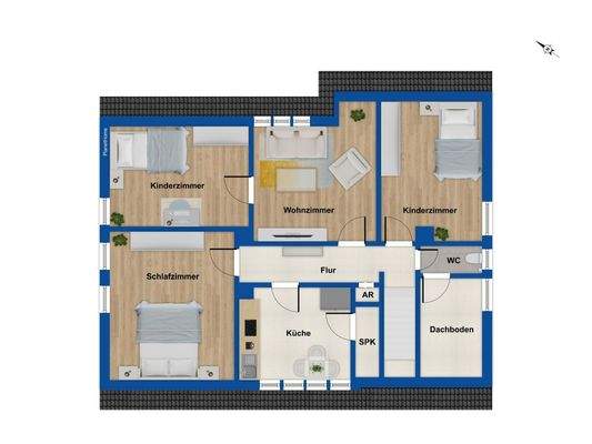 Grundriss Obergeschoss