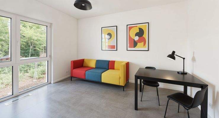 Kinderzimmer - Kinderzimmer, Bauhaus - (KI generiert)