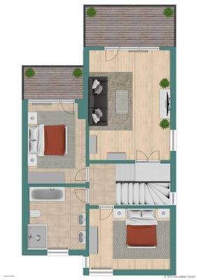 Grundriss Skizze Obergeschoss