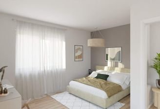 Helles und komfortables Schlafzimmer