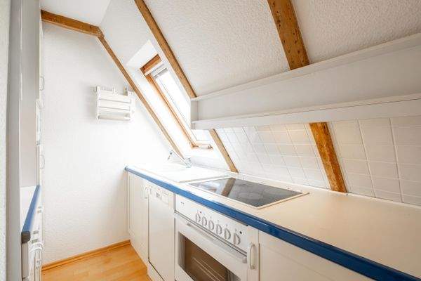 Küche im Dachgeschoss