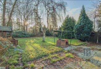 Terrasse mit Blick in den Garten