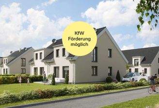 Das Doppelhaus in seiner grünen Umgebung_KfW