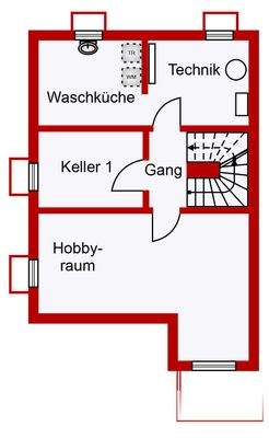 Kellergeschoss DHH West