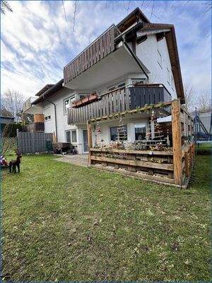 Garten mit Blick Terrasse