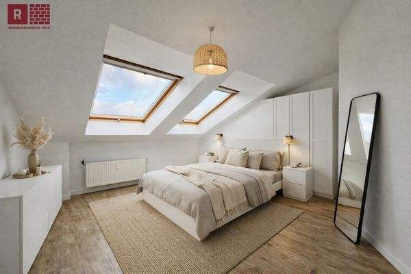 Schlafzimmereinrichtung  mit KI erstellt