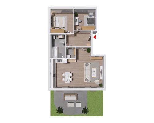 Grundriss Wohnung 5