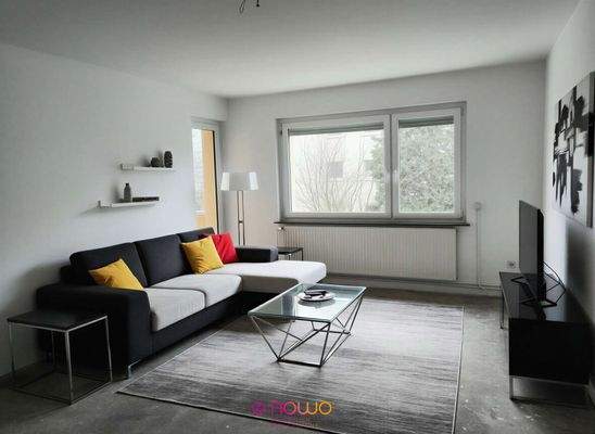 Wohnzimmer - (Möblierungsvorschlag KI generiert)