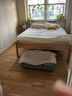 Schlafzimmer mit Echtholzparkett