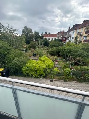 Blick ins Grüne von der Dachterrasse