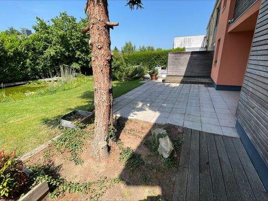 Blick auf die Terrasse