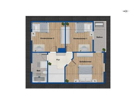 Grundriss Dachgeschoss