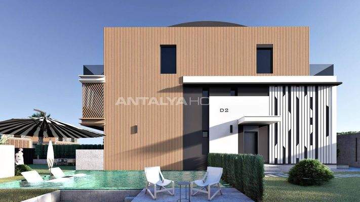 4-Story Houses with Private Pools in Antalya Aksu