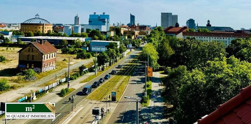 Traumhafter Blick auf die Stadt Leipzig