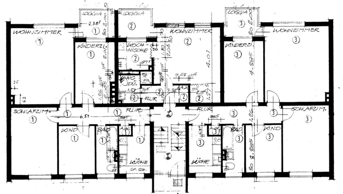 Grundriss Hochparterre _x3A_ Obergeschos