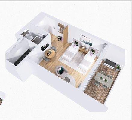 Variante Einzelbetten 3D