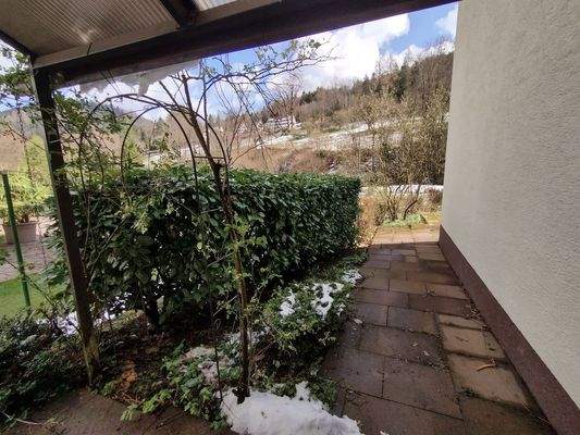 Gartenseitiger Eingangsbereich