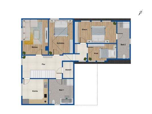 Grundriss Obergeschoss