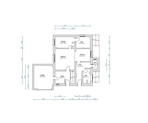 Grundriss vom Kellergeschoss