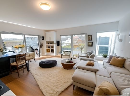 Wohnzimmer nach Homestaging