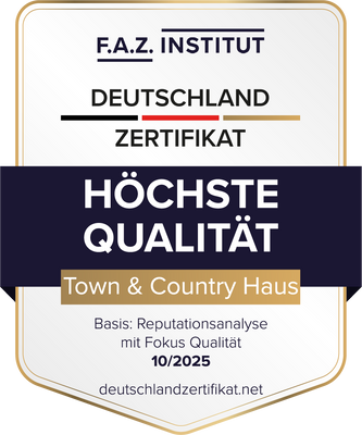 FAZ-Siegel_Hoechste Qualitaet_2025_Town & Country Haus