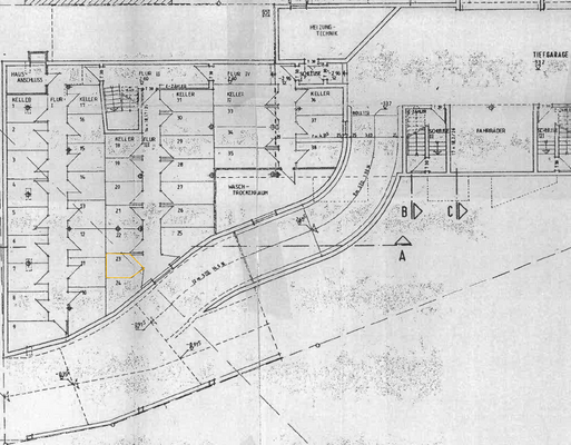 Grundriss Keller Nr. 23
