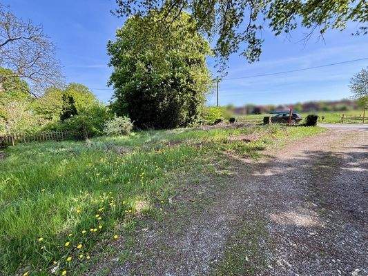 Blick vom Grundstück