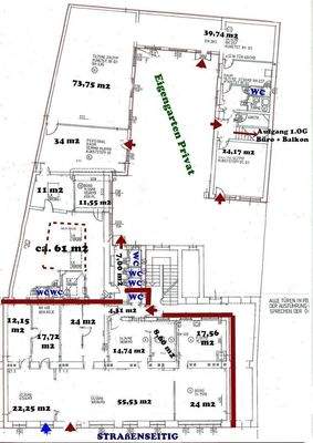 TEIL-FLÄCHE oder GESAMTFLÄCHE zu mieten