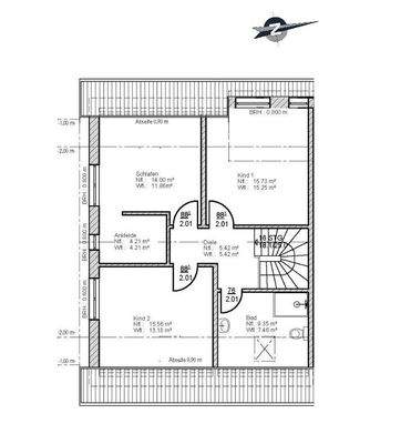 Grundriss Obergeschoss