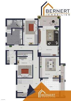 Grundriss visualisiert