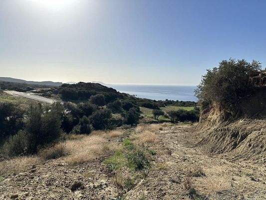 Kreta, Triopetra: Grundstück mit Meerblick zu verkaufen