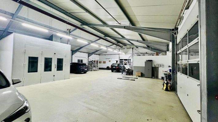 Lackierwerkstatt Innenbereich