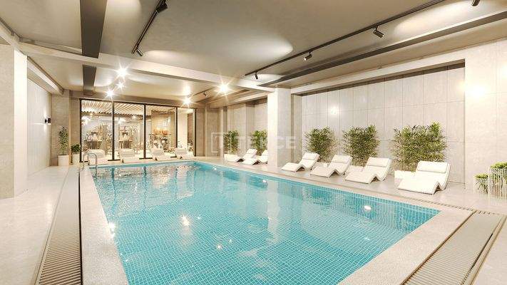 Apartments with Pool and Sauna in Mudanya, Bursa