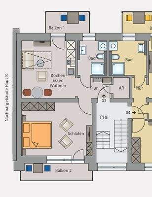 Grundriss A03 - Obergeschoss